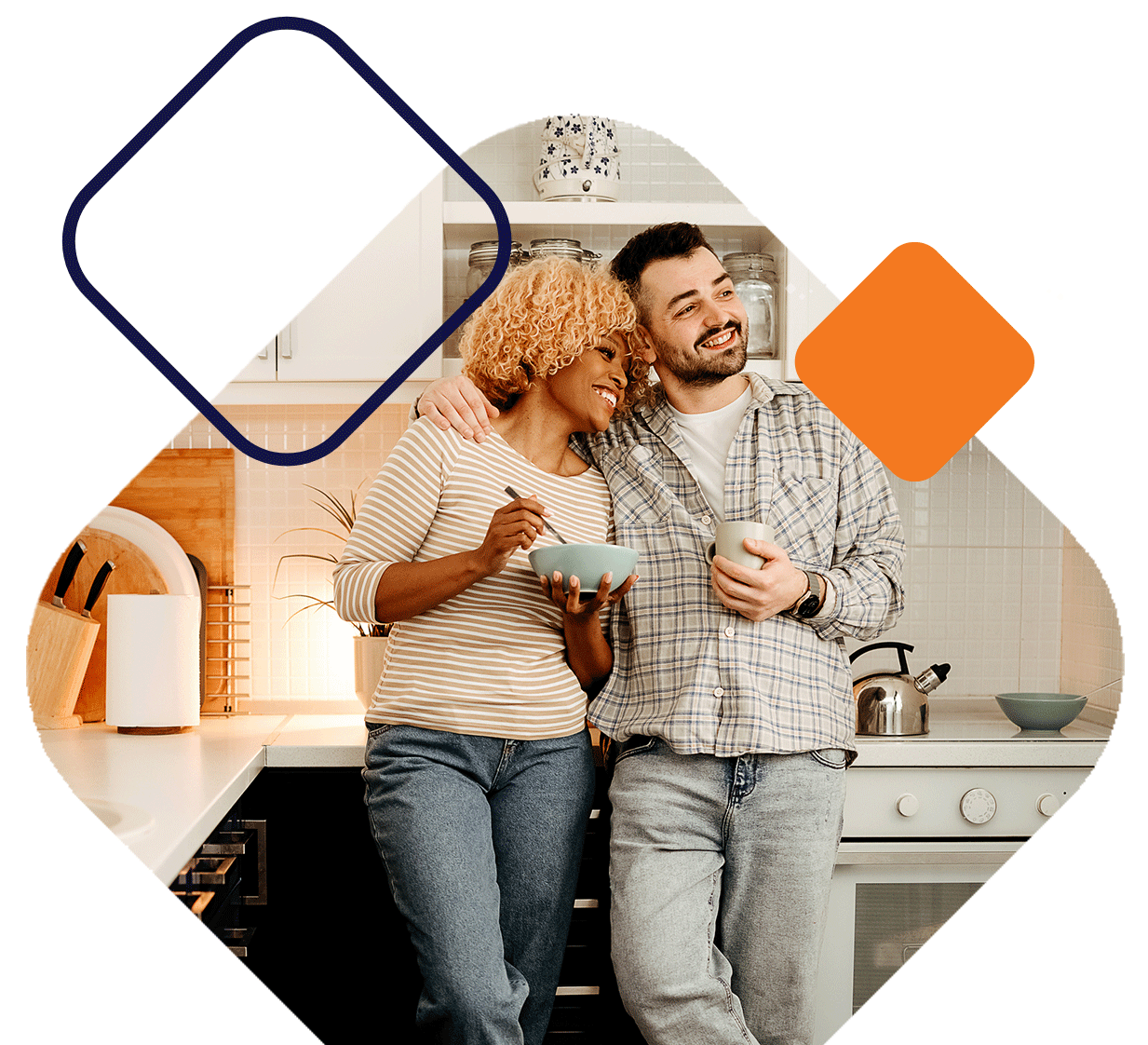 Couple In Kitchen